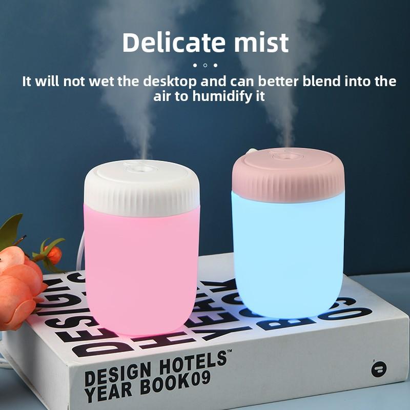 220ML Mini Air Humidifier USB Mist Maker Aroma Essential Oil Diffuser Color Night Light Large Spary for Home Bedroom Car