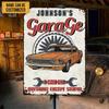 Personalized Metal Tin Sign Garage Wall Art Mechanic Decor
