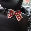 Universal Lovely Bowknot Car Hooks Back Vehicle Headrest Organizers Storage Stylish & Practical Accessories ABS Hook