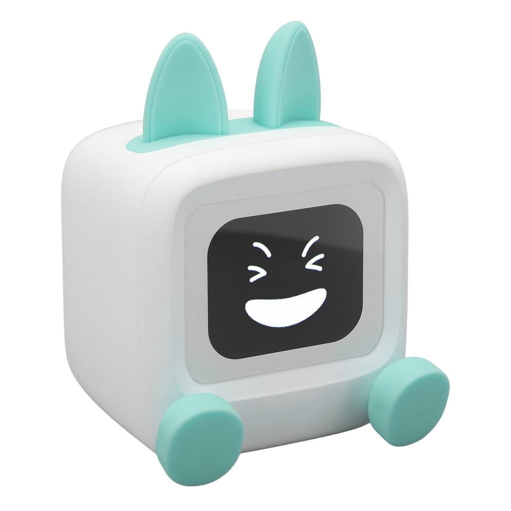 Desktop Small TV Robot Smart   Spker Alarm Clock Ornament with 2.01 Inch Screen GIF Album Mode 3000mah Battery for Bedroom Home