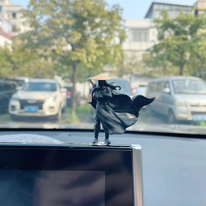 Cool Chinese Kung Fu Swordsman Figure Sand Table Layout Mini Landscape Supplies Desk Decoration Fairy Garden Miniatures