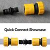 Pack of 10 Quick Connection Hose Couplings 1/2Inch Leakproof Double Sided Connectors Accessory for Garden Faucet