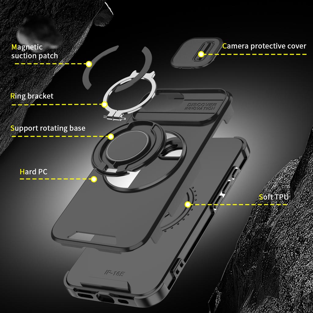 Rugged Protectice Cover Case for Iphone 16E 17 Pro Max 17 Air 16 15 14 Plus 12 13 Iphone16e Covers Bumper