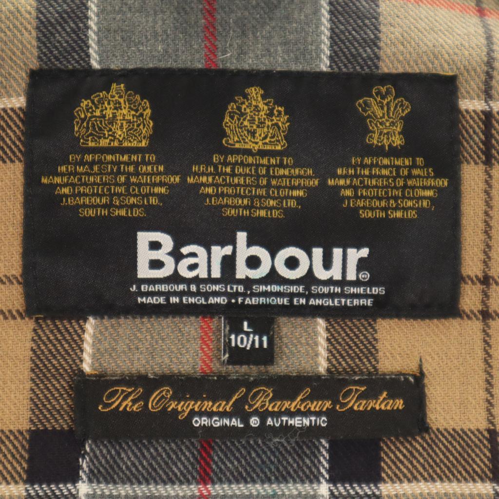 Barbour 3 Warrants Made in England wax Jacket L 10-11 Charcoal gray Kid's Used