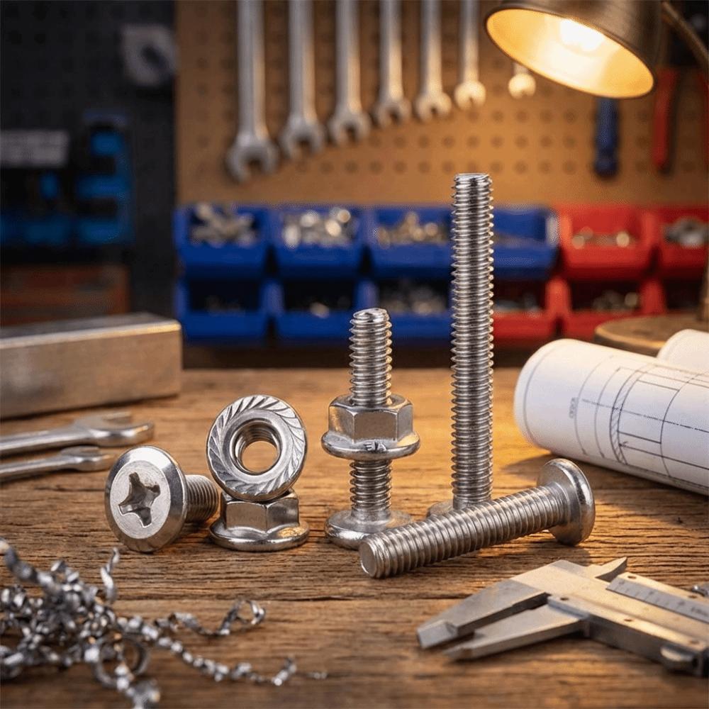 304 Stainless Steel Phillips Beveled Flange Bolt  Furniture Connection