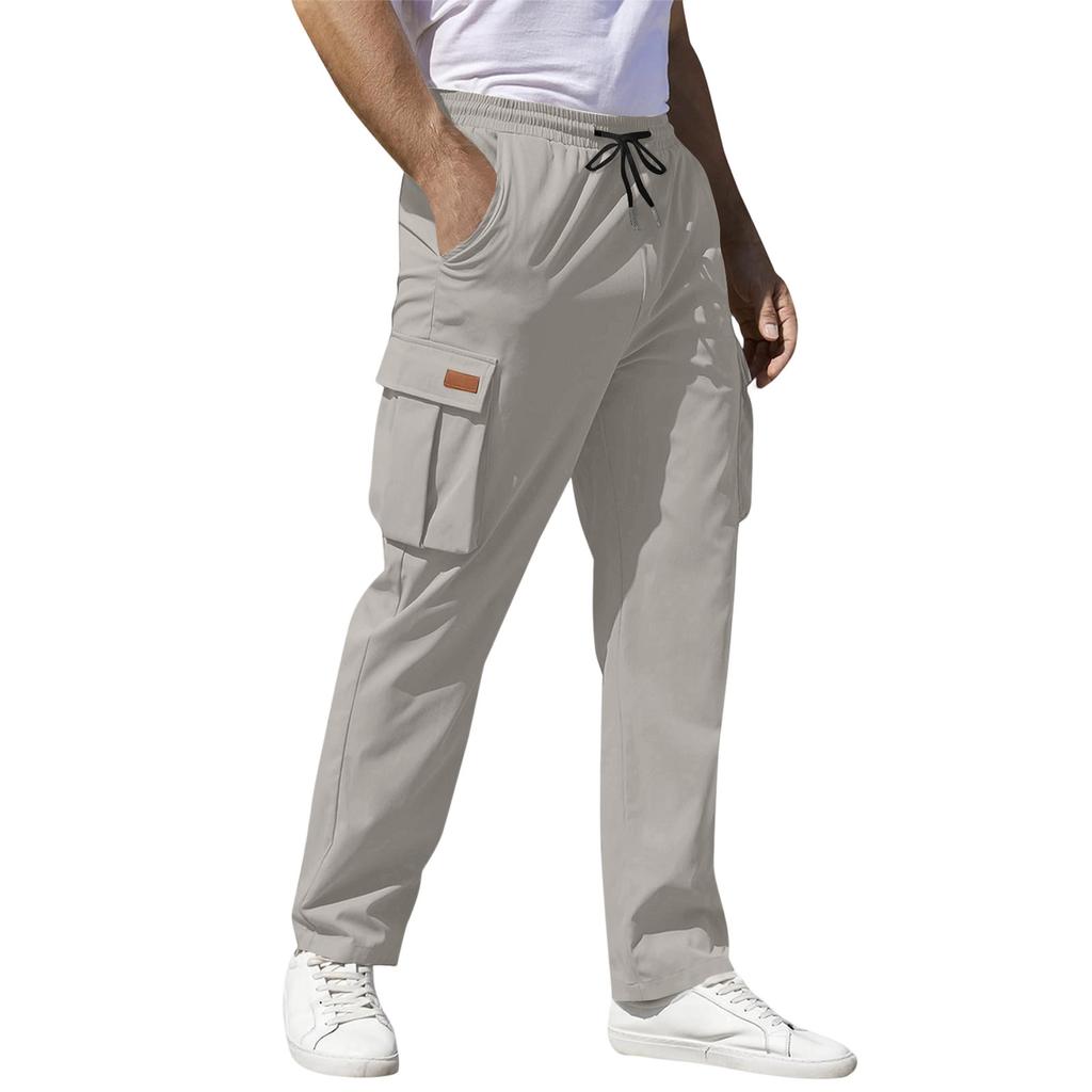 Casual Sports Pants Men's Loose Leggings Long Panel Fitness Running Training Pants