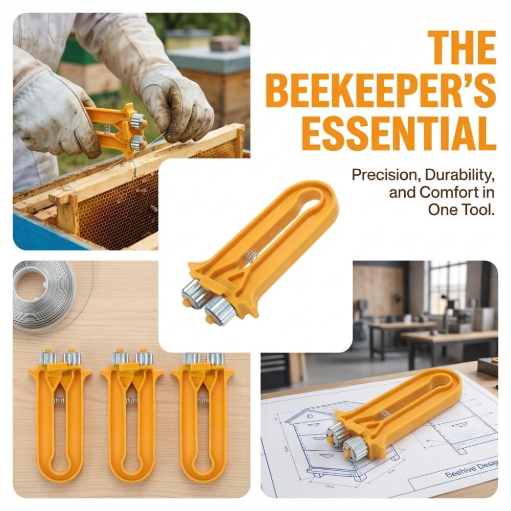 3Pcs Stainless Steel Beehive Frame Wire Crimper Beehive Wire Tightener Professional Beekeeping