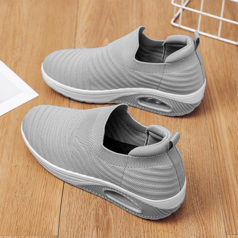 Women Slip on Walking Shoes Women Black Pink Blue Grey Sneakers Elevator Platform Socks Shoes Women's Orthopedic Casual Shoes Plus Size 42