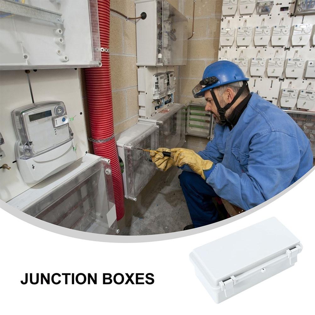 ABS Outdoor Junction Box Waterproof Electrical Project Plastic Box Impact Resistant Weatherproof Waterproof Boxes for Outdoors
