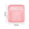 Square Mesh Cosmetic Bag Portable Lipstick Cosmetic Storage Bag with Zipper Multi-purpose Sundries Storage Bag Cute Student Case