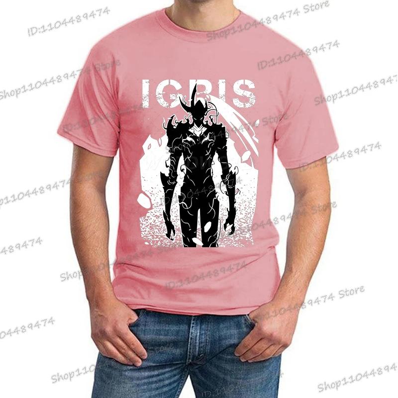 New Summer Men's Anime Solo Leveling Tee Tops Short Sleeve Man T-Shirt Fashion Street Unisex Tees Solo Leveling Tshirt Clothing