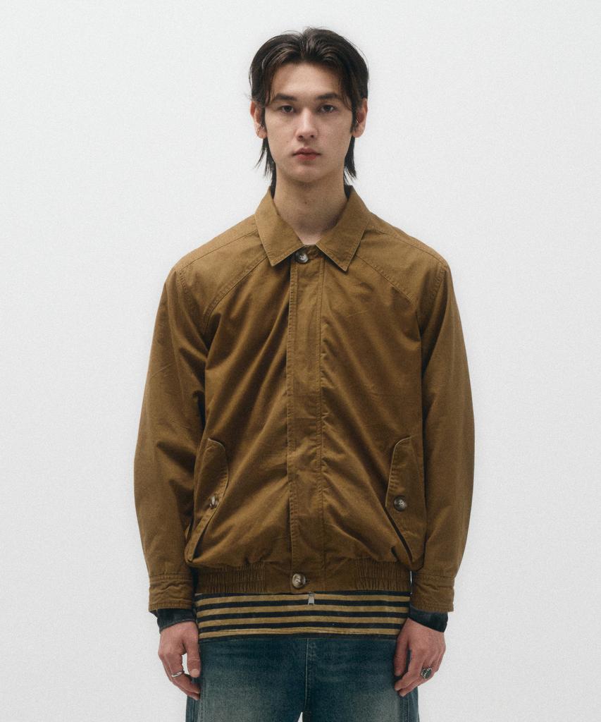 Ecorr Cotton Harrington Blouson Jacket_Beige