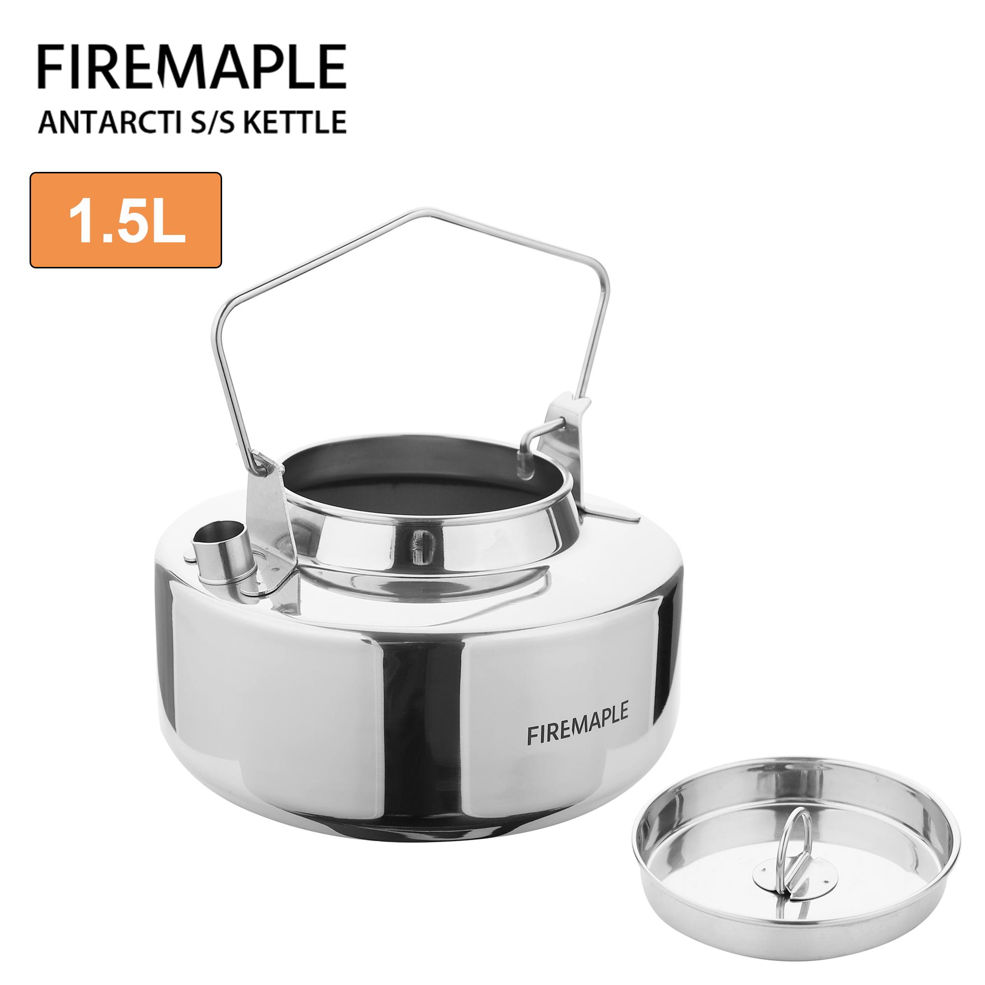 

Fire Maple Antarcti Нержавіюча сталь Туристичний Кемпінговий Чайник Бушкрафт На відкритому повітрі Міцний Чайник S304 0.6/1.0/1.2/1.5L 295г
