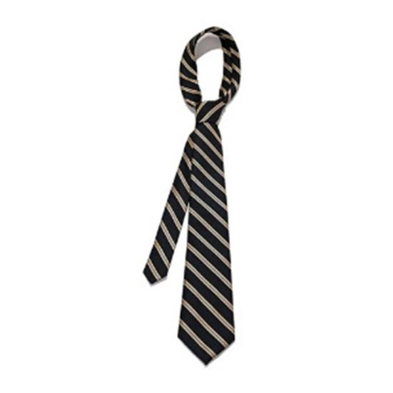 Unisex Tie, Striped Print Necktie, Retro Style Adjustable Length Dress Tie, Versatile Fashionable Accessory for Casual Wear