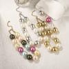 New Arrival Palace Style Vintage Mixed Color Pearl Necklace Luxury Elegant Earrings Jewelry Set Trendy Gifts For Women