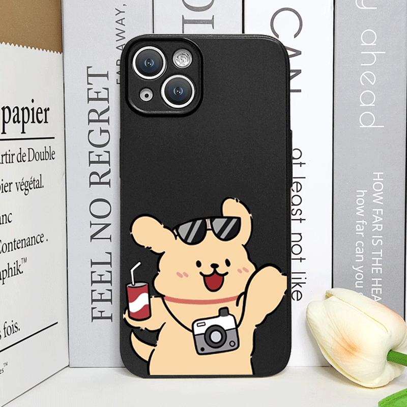 Lustige Cartoon-Hunde-Paar-Handyhülle für iPhone 17 16 11 12 13 14 15 Pro Max XR X XS Mini 8 7 Plus Hüllen Mode-Liebhaber Fundas
