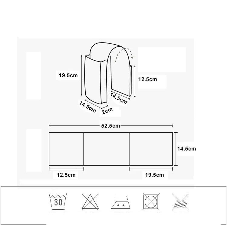 Bavlněná lněná úložná taška k posteli organizér taška na postelový stolek pohovka TV dálkový ovladač závěsná taška úložný organizér držák na postel kapsy