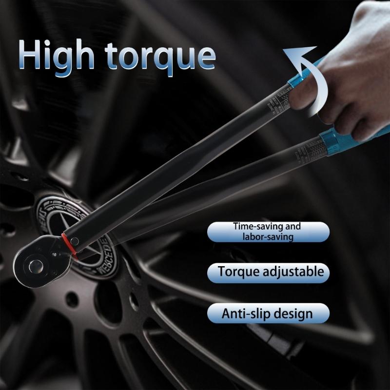 Bidirectional Adjustable Torque Wrench with Preset Function and Ergonomic Handle Fit for Precise Tightening Applications