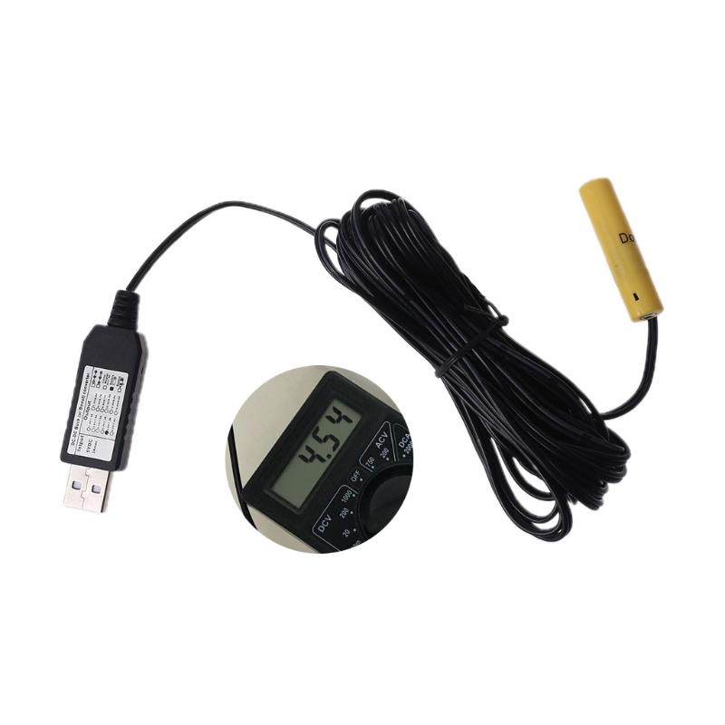LR03 AAA Battery Eliminator USB Power Supply Cable Replace 1.5V AAA Battery For Electric Toy Flashlight Clock LED and more