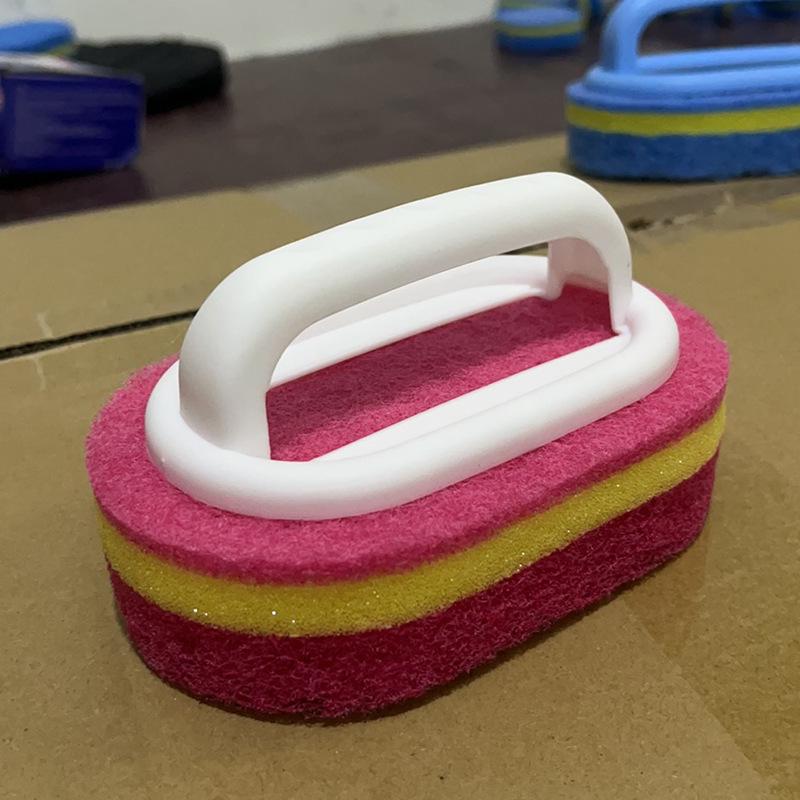 Thickened Cross-Border Kitchen Cleaning Brush & Sponge Single OPP Bag