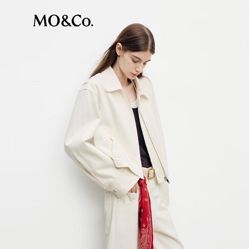 MO&Co. Women's Lapel Collar Cotton Jacket