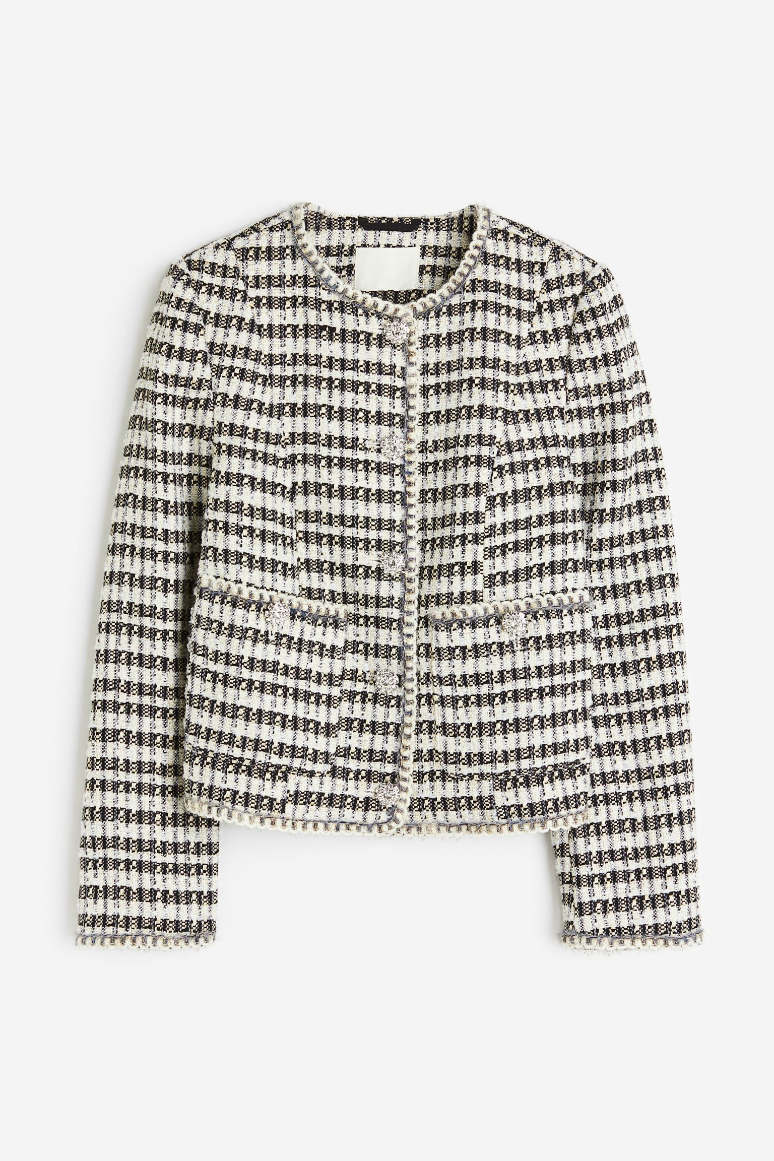 

Textured-weave jacket