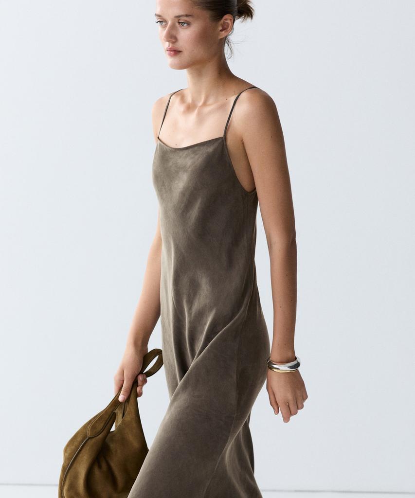 Masimodutti Fluid Lingerie Strap Dress