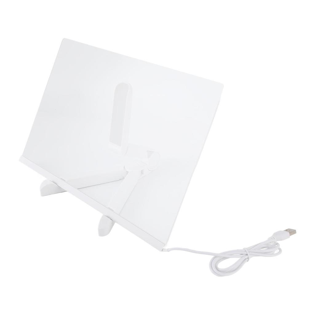 Acrylic Dry Erase Board with Light Clear Desktop Note Memo White Board Notepad Table LED Letter Massage Board with 7