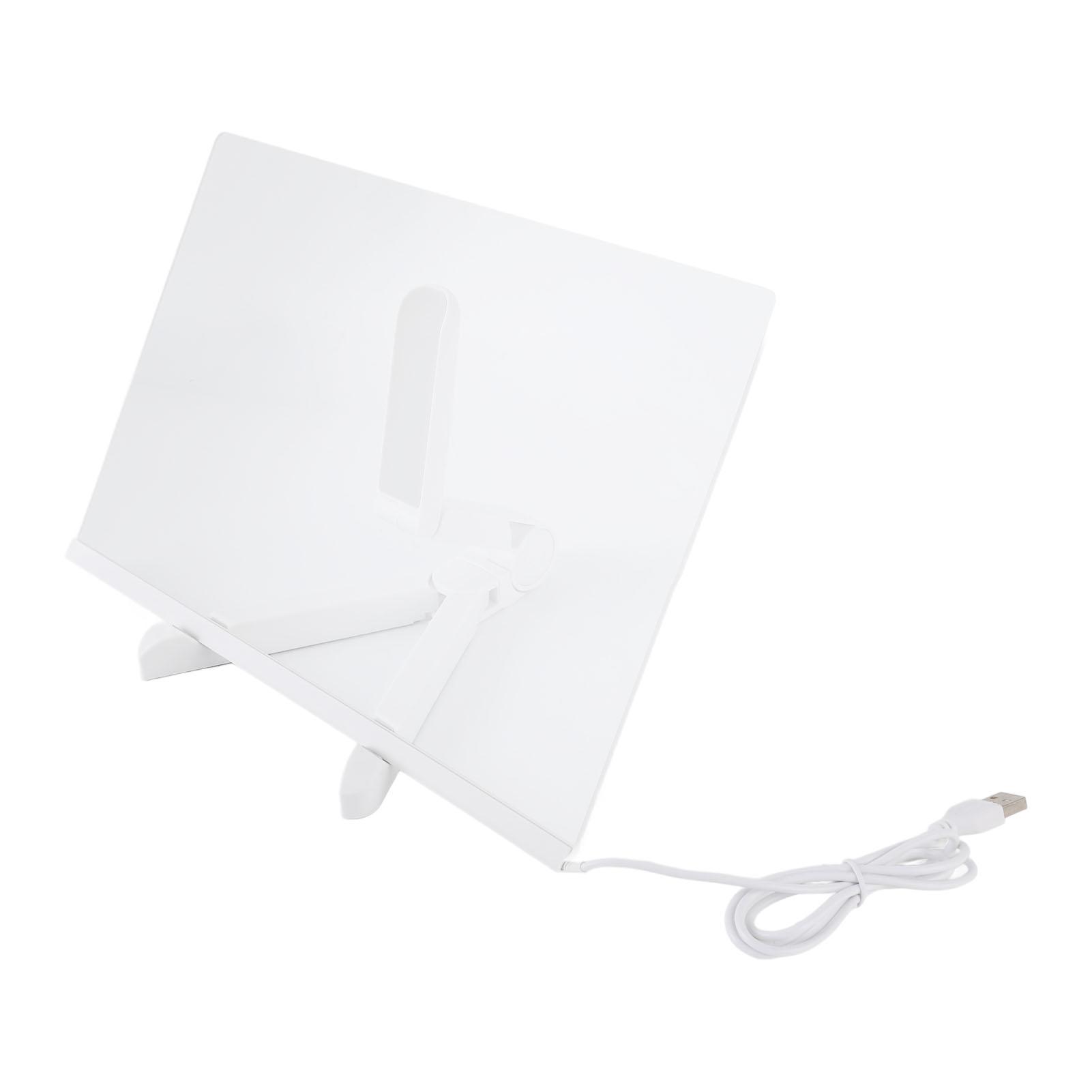 

Acrylic Dry Erase Board with Light Clear Desktop Note Memo White Board Notepad Table LED Letter Massage Board with 7