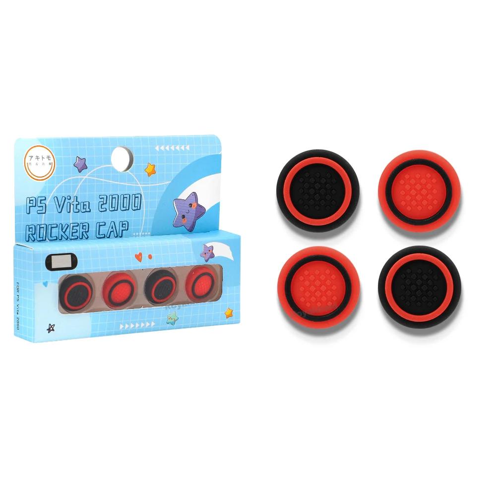 NEW 4PCS/Set Silicone Thumbstick Grip Cap Joystick Analog Protective Cover Case For Playstation Psvita PS Vita PSV 1000 2000