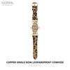 Luxury Leopard Print Resin Metal Strap For Apple Watch Ultra3 Band 49mm Slim Strap for iWatch Series 11 10 9 8 SE3 38/40/41/42/44/45/46 Woman Bracelet