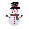 Cartoon DIY Felt Snowman Handmade Wall Hanging Snowman Christmas Snowman Pendant  Children's Toy