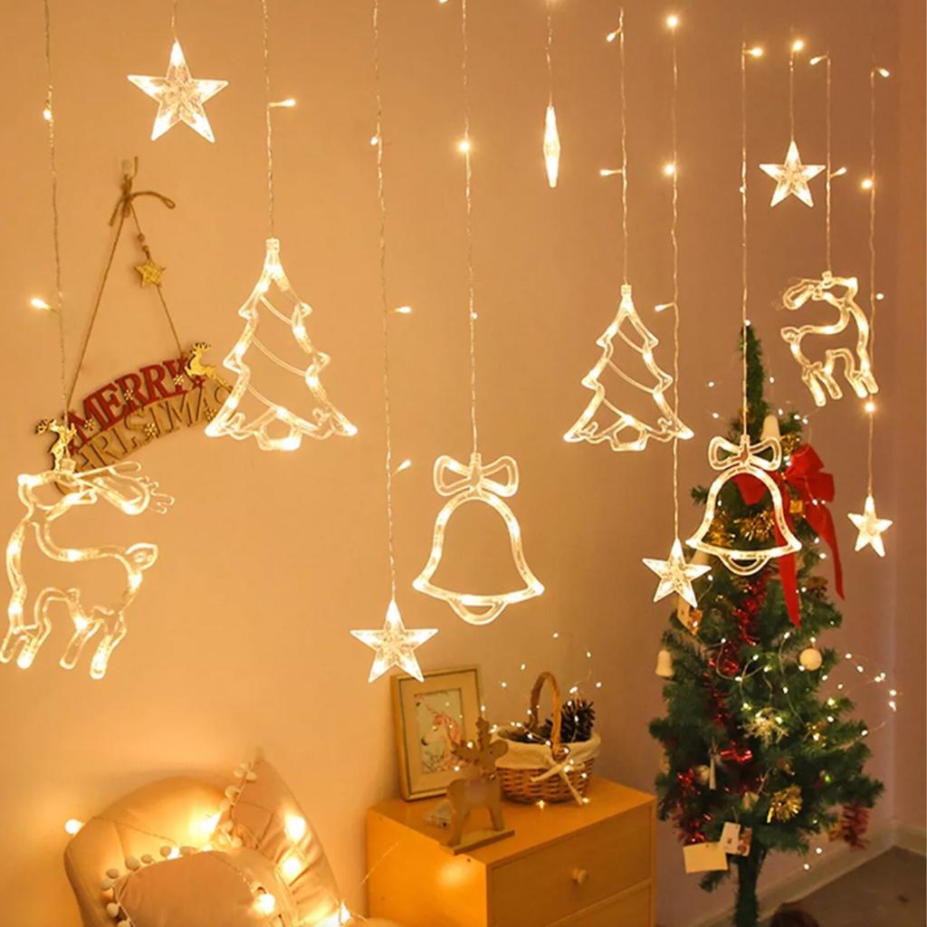 LED Curtain Light IP43 Water Resistant Romantic Decorative USB Curtain String Lamp for Bedroom Livin