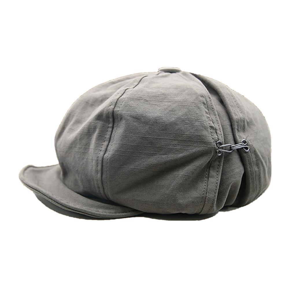 Dark Beret Cabbie Hat Oversized Painter Hat Beret Baker Boy Hat for Street Strolling Dark Fashion Hat Props