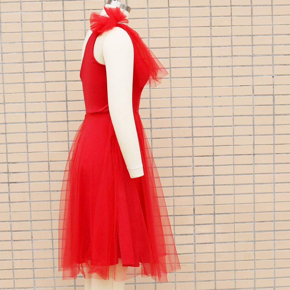 Women Summer Mesh Dresses Single Shoulder Mini Dress Ladies Party Vestidos