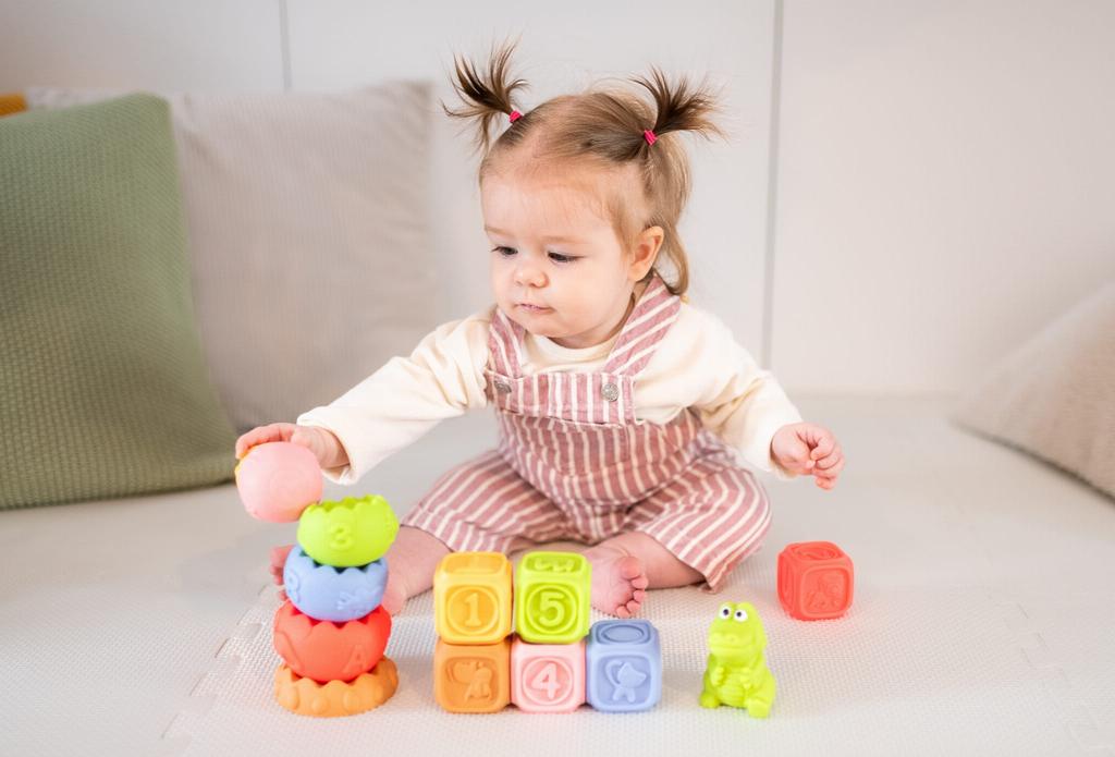 Sensorische Blöcke, Sensorische Pyramide - Montessori Bildung Set 13 Stk.