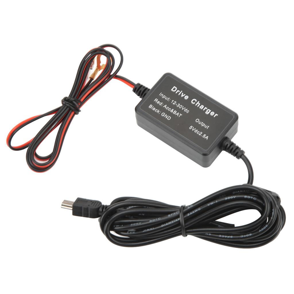Dash Cam Hardwire Kit 12V?30V to 5V Low Voltage Protection Dash Camera Power Cord Hardwiring Set