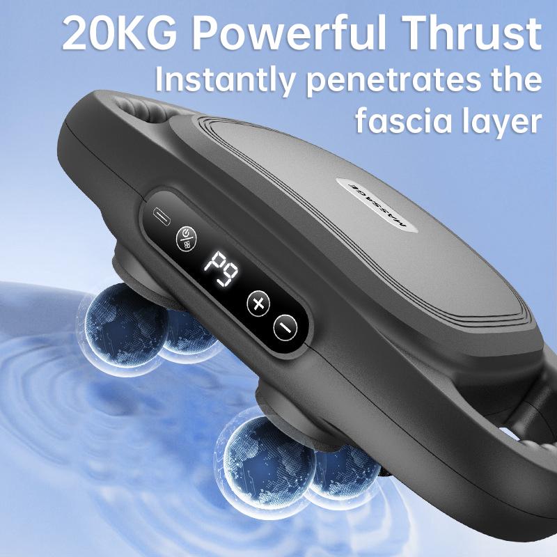 6-Head Fascia Gun High-Frequency Vibration Body Massage Relaxation High Frequency Back Massage Muscle Health Care Massager Gift