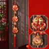 Fu Word Spring Festival Pendant Wind Chimes New Year Decorations Fashion Good Luck Ornaments  Home