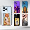E-Egypt Містичний Таро Чохол для iPhone 17,16,15,14,13,12,11 Plus,Pro Max,XS,М'який Силіконовий Чорний