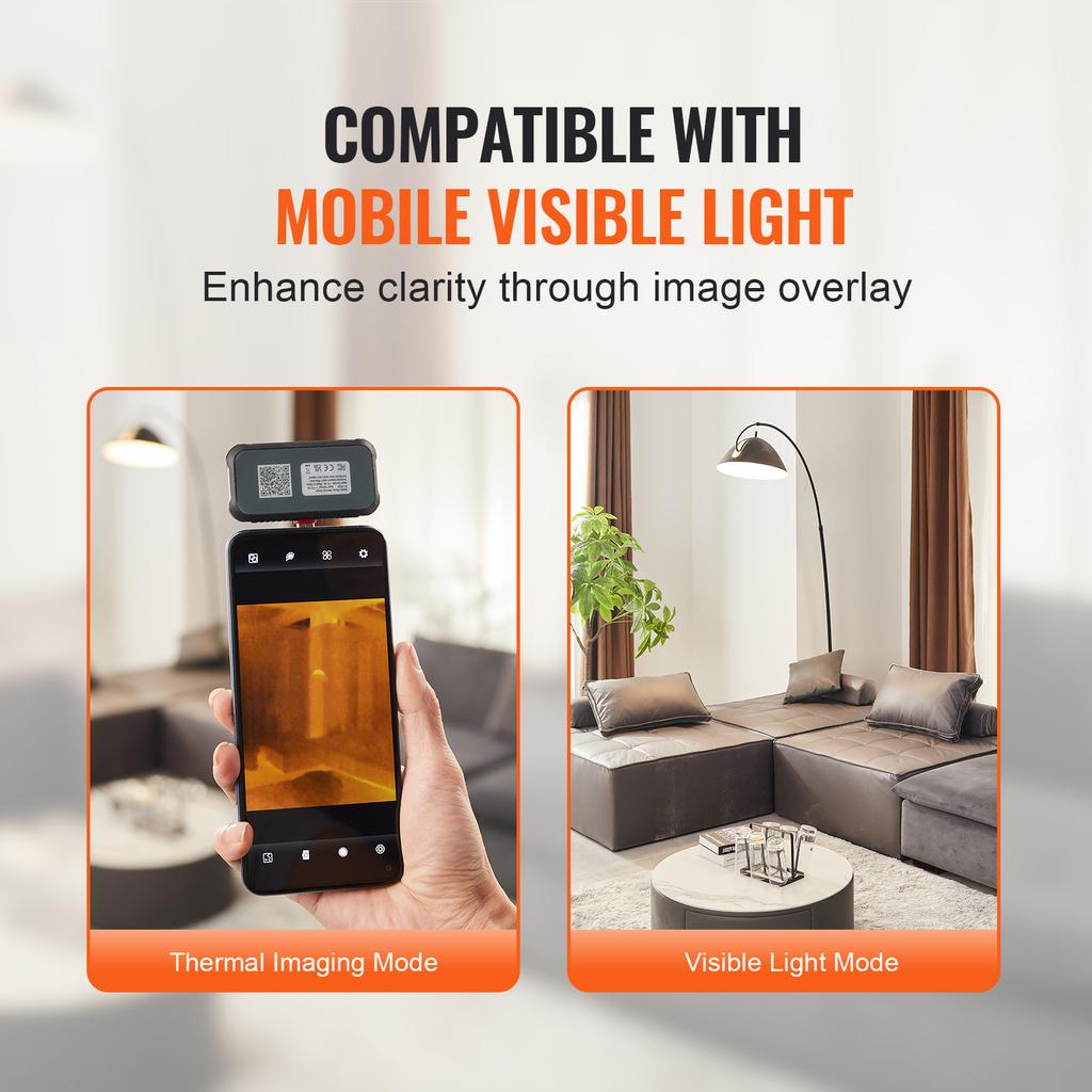 SucceBuy Thermal Imaging Camera 256 x 192 IR Resolution Infrared Thermal Imager 25Hz Refresh Rate Thermal Camera for Android