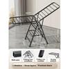 Household Airfoil Floor Drying Rack Balcony Multifunctional Folding Hanger Simple Stabilize The Carbon Steel Quilt Rack