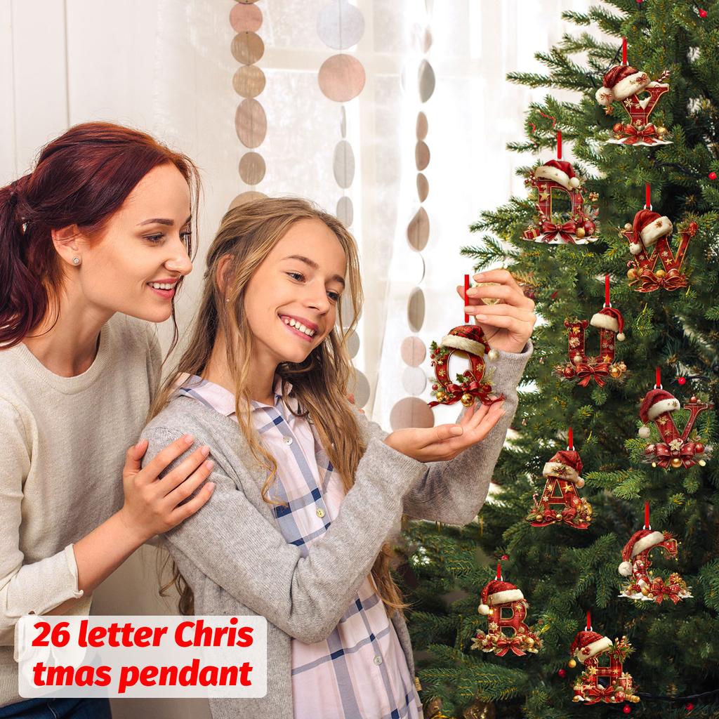 26 Letter,Christmas,Ornaments,Acrylic,1