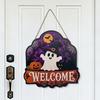 Halloween Wall Hanging Ghost Sign Door Hanging Party Bat Pumpkin D Welcome House Wall Decoration