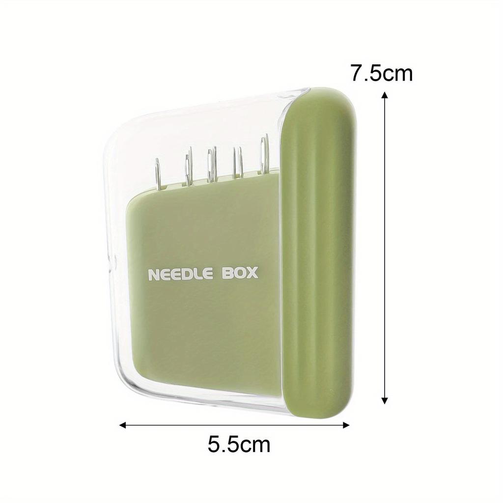 1PC Magnetic Sewing Needle Box with Needle Portable 5 Size Embroidery Needles Magnet Storage Case Home DIY Craft Sewing Accessories