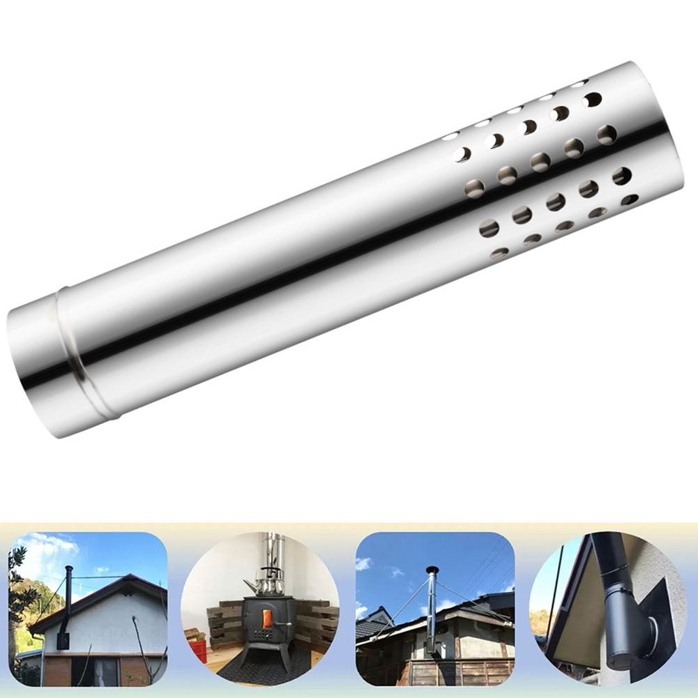 Stove Pipe High Quality Stainless Steel Strong Discharge Water Heater Stove Chimney Pipes Windscreen Trim Cover