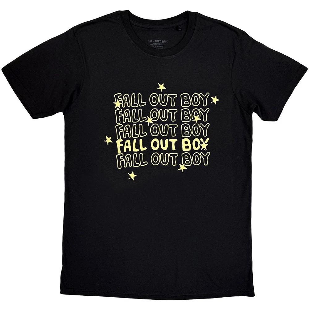 Fall Out Boy Logo Repeat Tshirt Unisexs L
