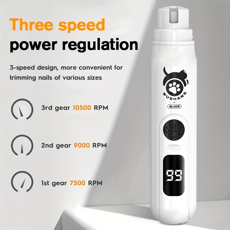 Dog nail polisher is a quiet and painless nail trimmer suitable for large dogs with USB charging, safe, efficient, and durable care