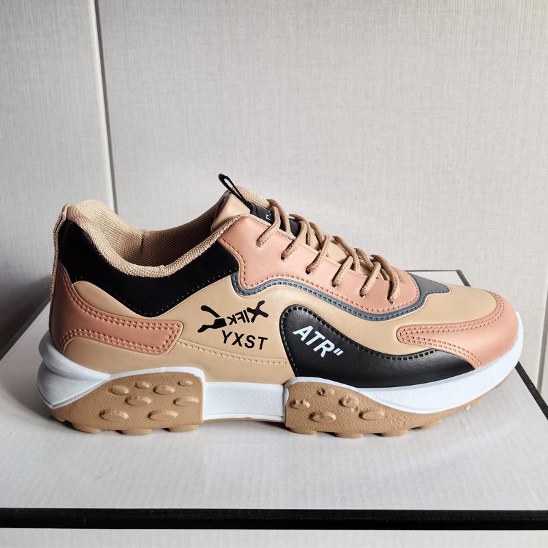 

Foreign trade men s shoes spring new men s sports running shoes black breathable versatile platform casual dad shoes men 39