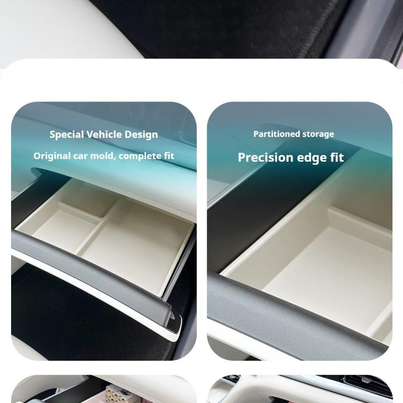 Fit For Geely EX2 Car Passenger Side Storage Box Drawer Divided Organizer Makeup Tray Interior Modified
